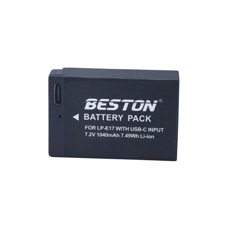 Beston LP-E17C USB-C Rechargeable Battery for Canon Cameras 1040mAh