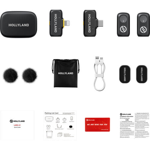 Hollyland LARK A1 Combo 2-Person Wireless Microphone System