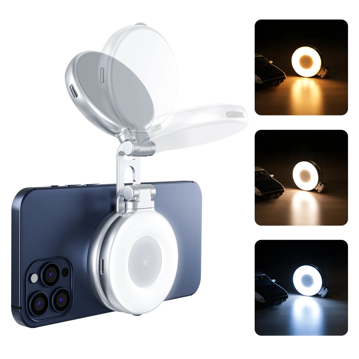 TELESIN Magnetic Selfie Ring Light S5-BGD-01