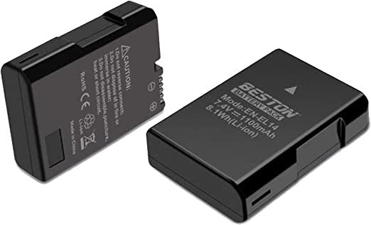 BESTON EN-EL14 Rechargeable Battery Pack for Nikon