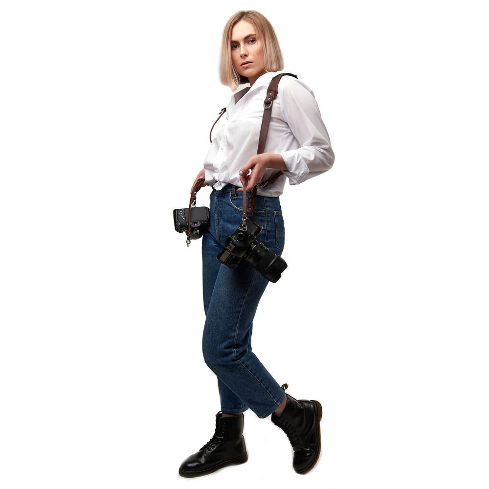 Generic Dual Camera Strap (Brown)