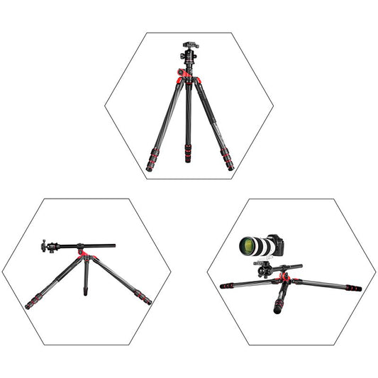 Manbily FPT-284C Carbon Fiber Tripod For Digital Camera