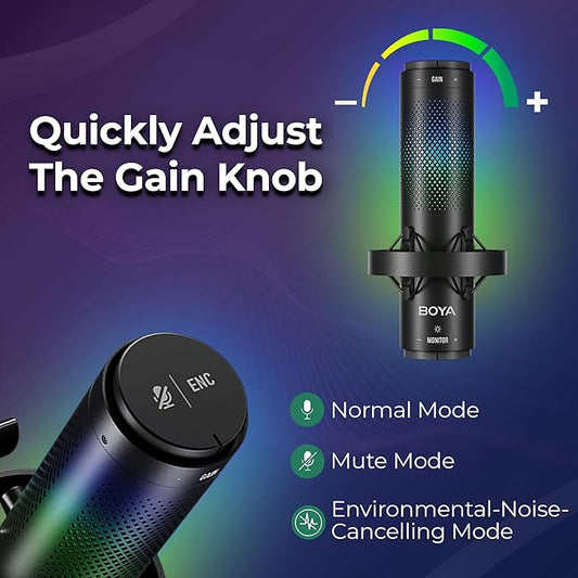 BOYA USB RGB desktop microphone