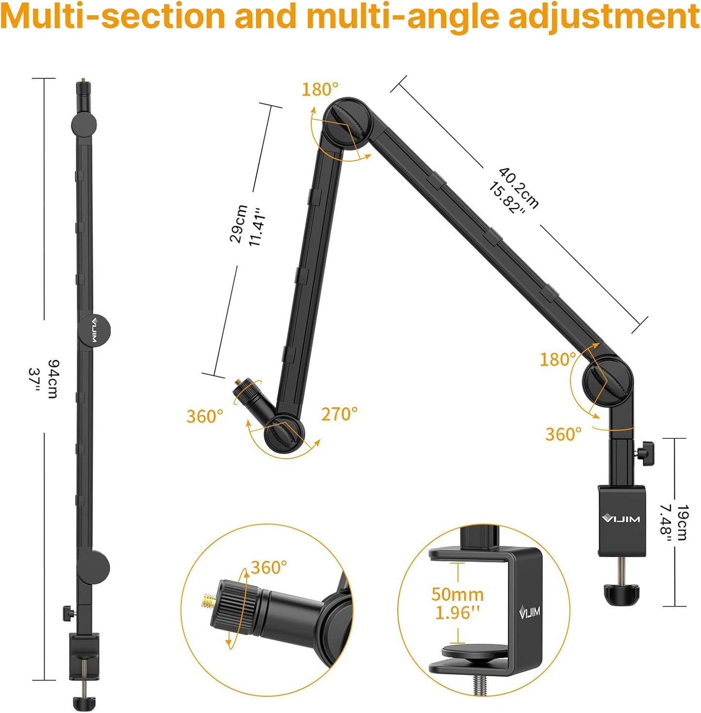 Ulanzi LS25 Desk Mount Microphone Stand