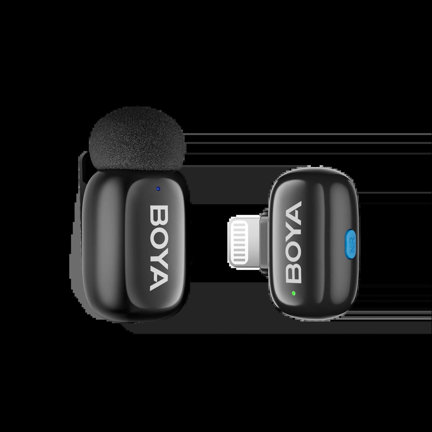 BOYA Mini 2 – Lightning Version-07 Wireless Microphone System (2.4 GHz, Black)