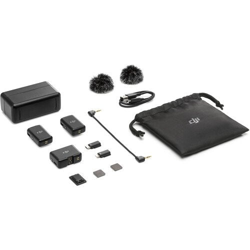 DJI Mic Version 1/2-Person Compact Digital Wireless Microphone System/Recorder for Camera & Smartphone (2.4 GHz)
