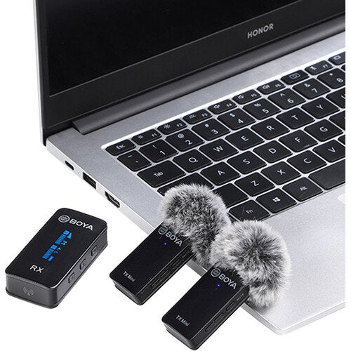 BOYA BY-XM6-S2 Ultracompact 2-Person Wireless Microphone System for Cameras and Smartphones (2.4 GHz)