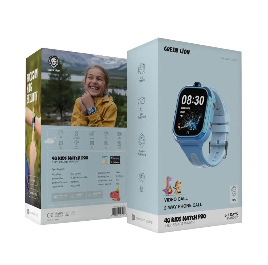 Green Lion 4G Kids Watch Pro 1.85" Smart Watch