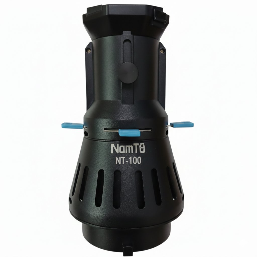 NamTu NT-100 Studio Optical Condenser – 20 Gobos & 4 Color Gels