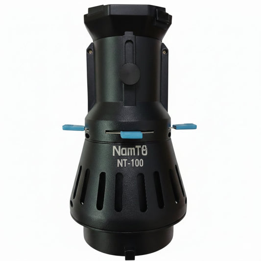 NamTu NT-100 Studio Optical Condenser – 20 Gobos & 4 Color Gels