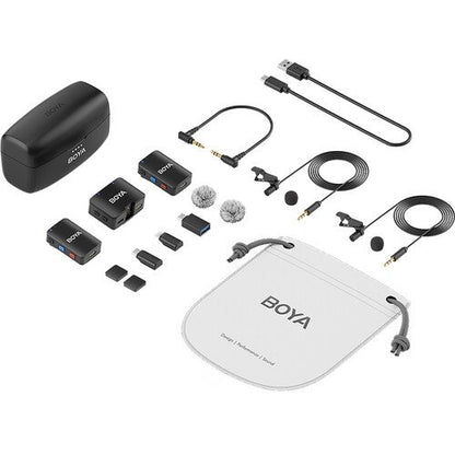 BOYA BOYAMIC 2-Person Wireless Microphone System for Cameras and Mobile Devices (2.4 GHz)