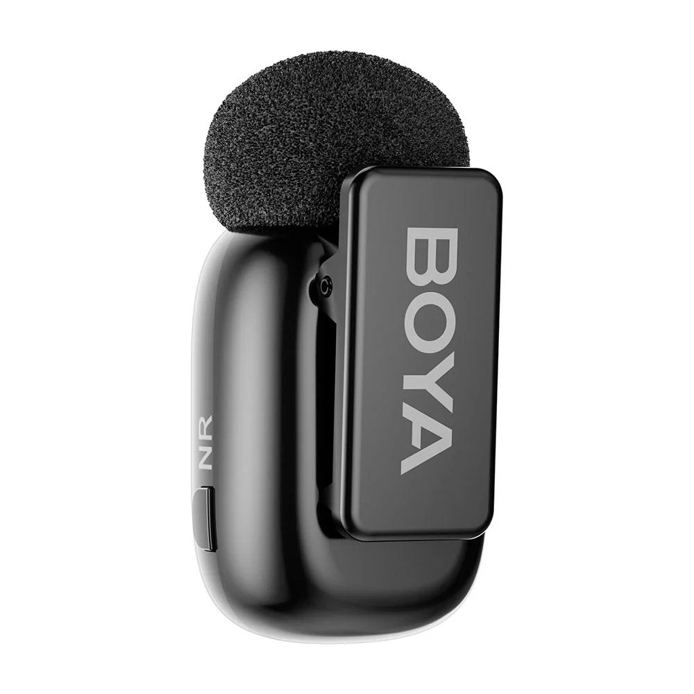 BOYA Mini-14 Tiny Wireless Microphone System 2-Person With USB-C Connector For Android/iOS Devices (2.4 GHz, Black)
