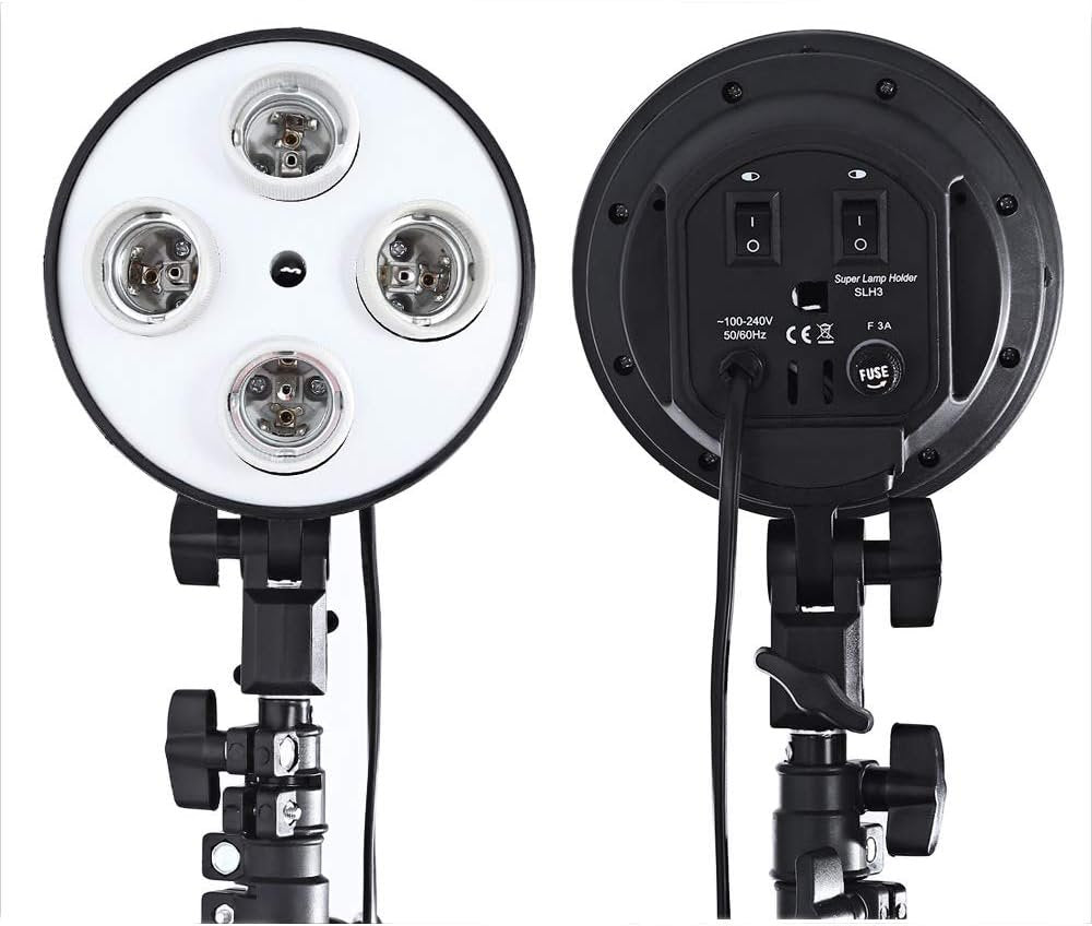 Generic 4 Socket Light Continuous Photo Video Studio Light Kit