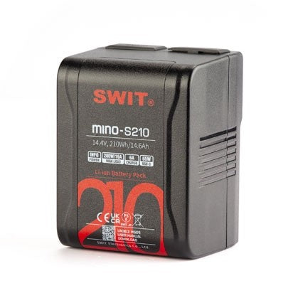 SWIT MINO-S210 Pocket V-Mount Battery – 210Wh High-Load Compact Power for Cine Cameras