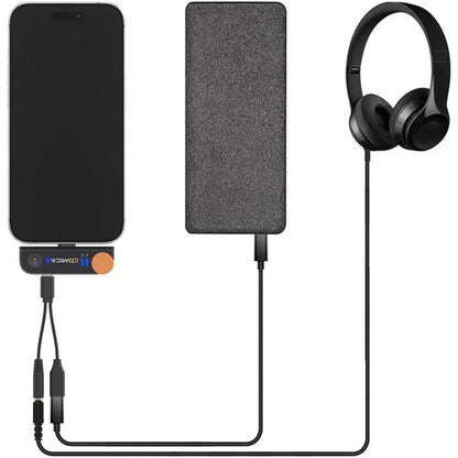 Comica Audio Vimo S MI 2-Person Wireless Microphone System with Lightning Connector for iOS Devices (Black, 2.4 GHz)