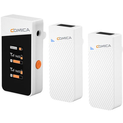 Comica Vimo C 2.4G Dual-Channel Mini Wireless Microphone (White)