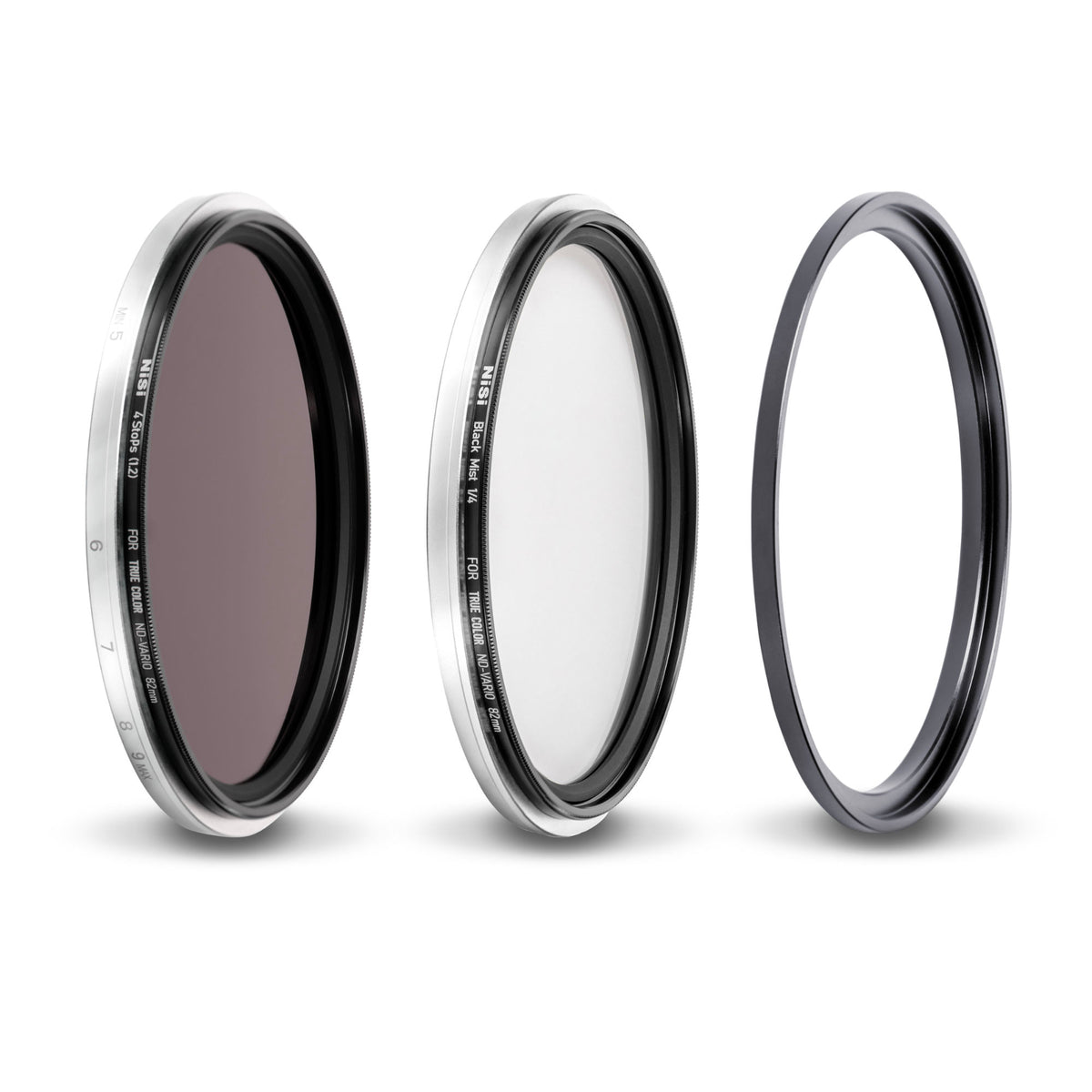 NiSi SWIFT Add On Kit True Color VND 1-5 Stops (4 Stop ND + Black Mist 1/4) 82mm
