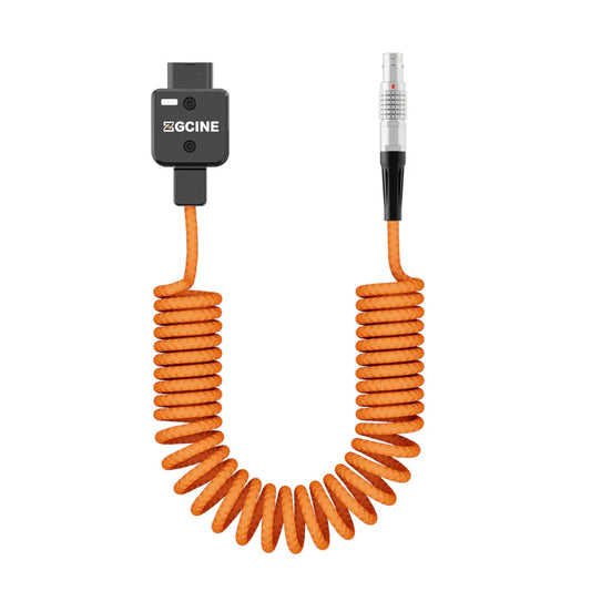 ZGCINE DT-LMS D-Tap to Lemo 2Pin Male Power Cable for Select RED ARRI and SONY Camera (Lemo Straight)