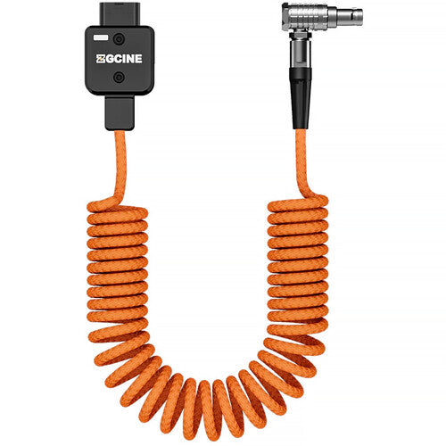 ZGCINE DT-LM D-Tap to 2-Pin LEMO Coiled Power Cable (23.6″)