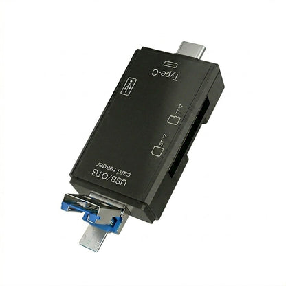 Generic 6-in-1 USB-C & OTG Micro SD Card Reader Adapter