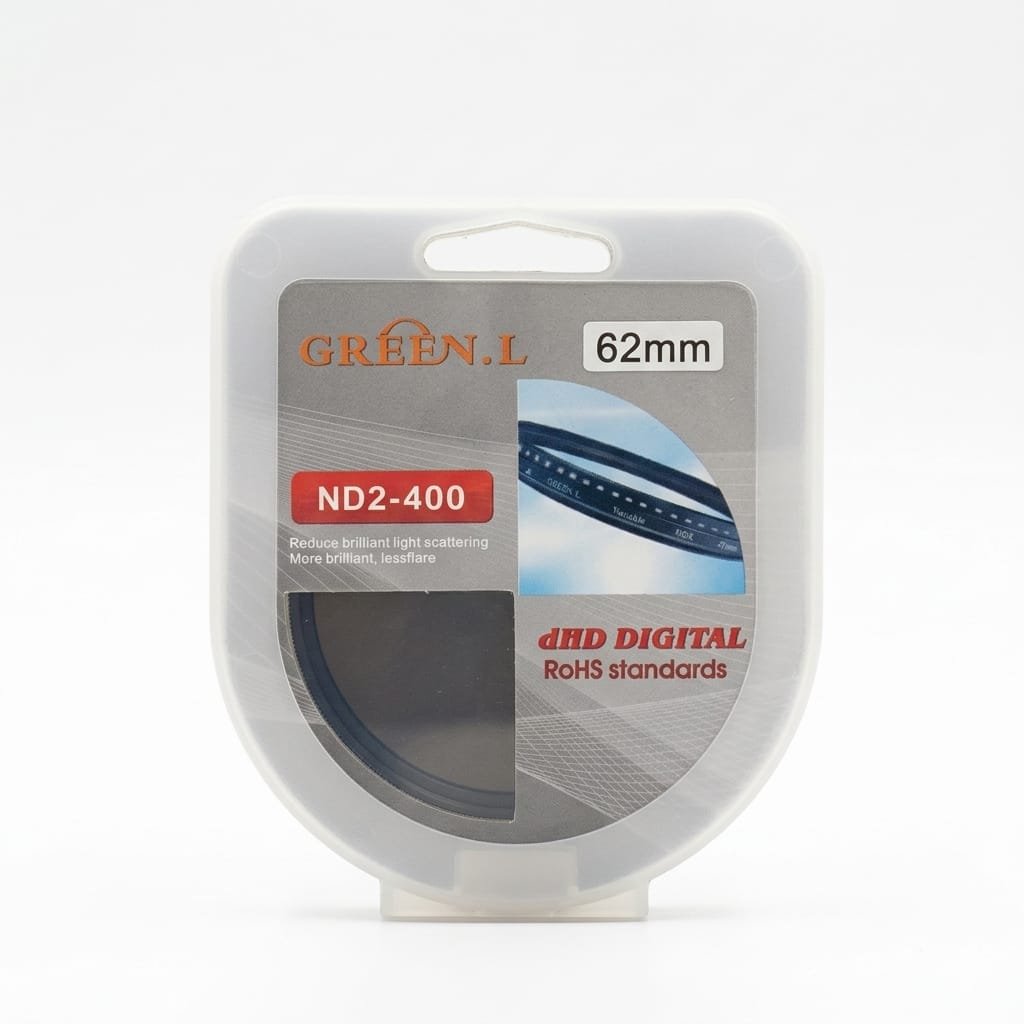 Green.L ND2–400 62mm – Variable Neutral Density Filter