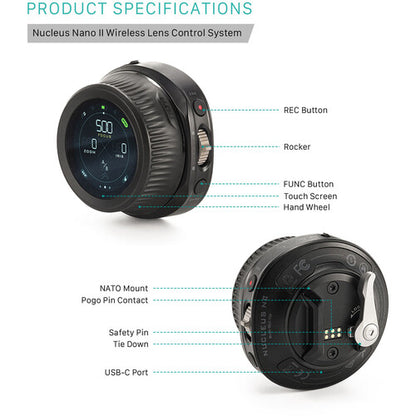 Tilta Nucleus Nano II Wireless Lens Control System with Control Handle Kit WLC-T05-K2