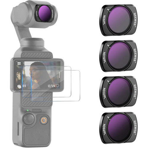 Neewer 4 Pack Magnetic ND/CPL Filter Set for DJI OSMO Pocket 3