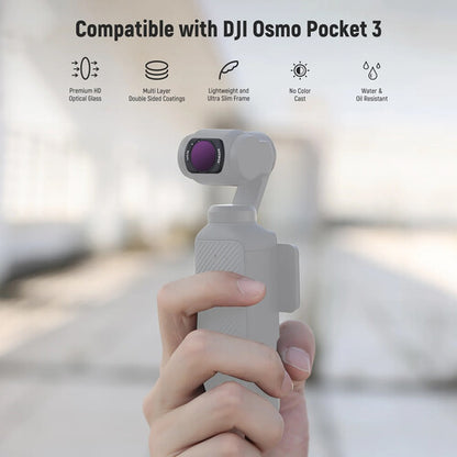 Neewer 4 Pack Magnetic ND/CPL Filter Set for DJI OSMO Pocket 3