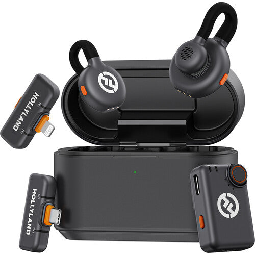 Hollyland Lark M2S Ultimate Combo 2‑Person Wireless Microphone System (Space Gray)