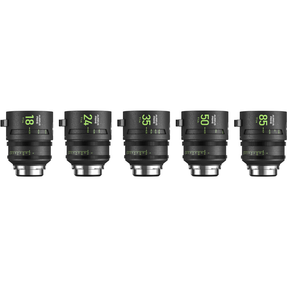 NiSi AUREUS PRIME T1.4 Full-Frame/VV Cinema 5-Lens Kit (ARRI PL)
