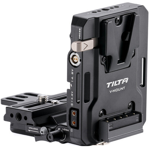 Tilta Mini PD V-Mount Battery Plate with Adjustable Arca Receiver Kit TA-BTP4K-V-B