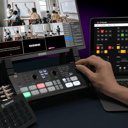 OSEE GoStream Duet Live Stream Video Mixer Switcher with SD Record and NDI HX Supported