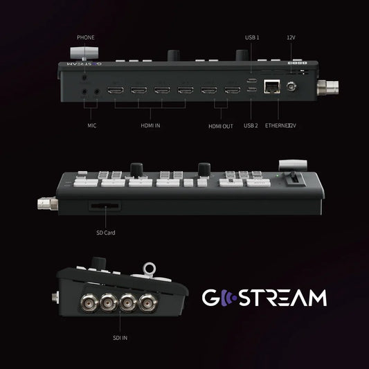 OSEE GoStream Duet Live Stream Video Mixer Switcher with SD Record and NDI HX Supported