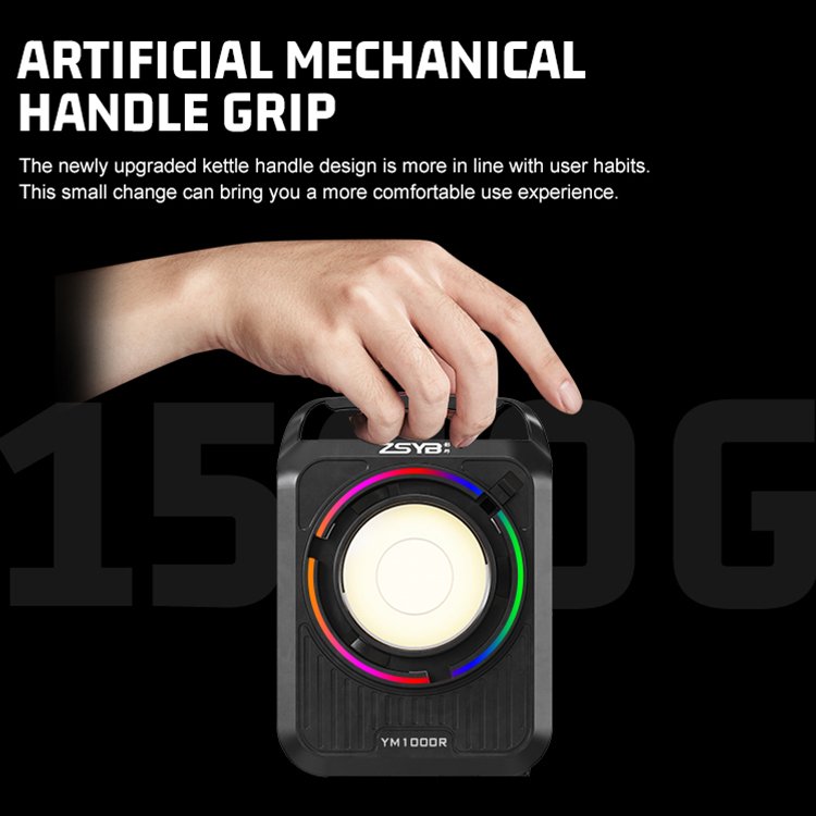 ZSYB HeadLight YM1000R RGB – Professional Black LED Video Lighting