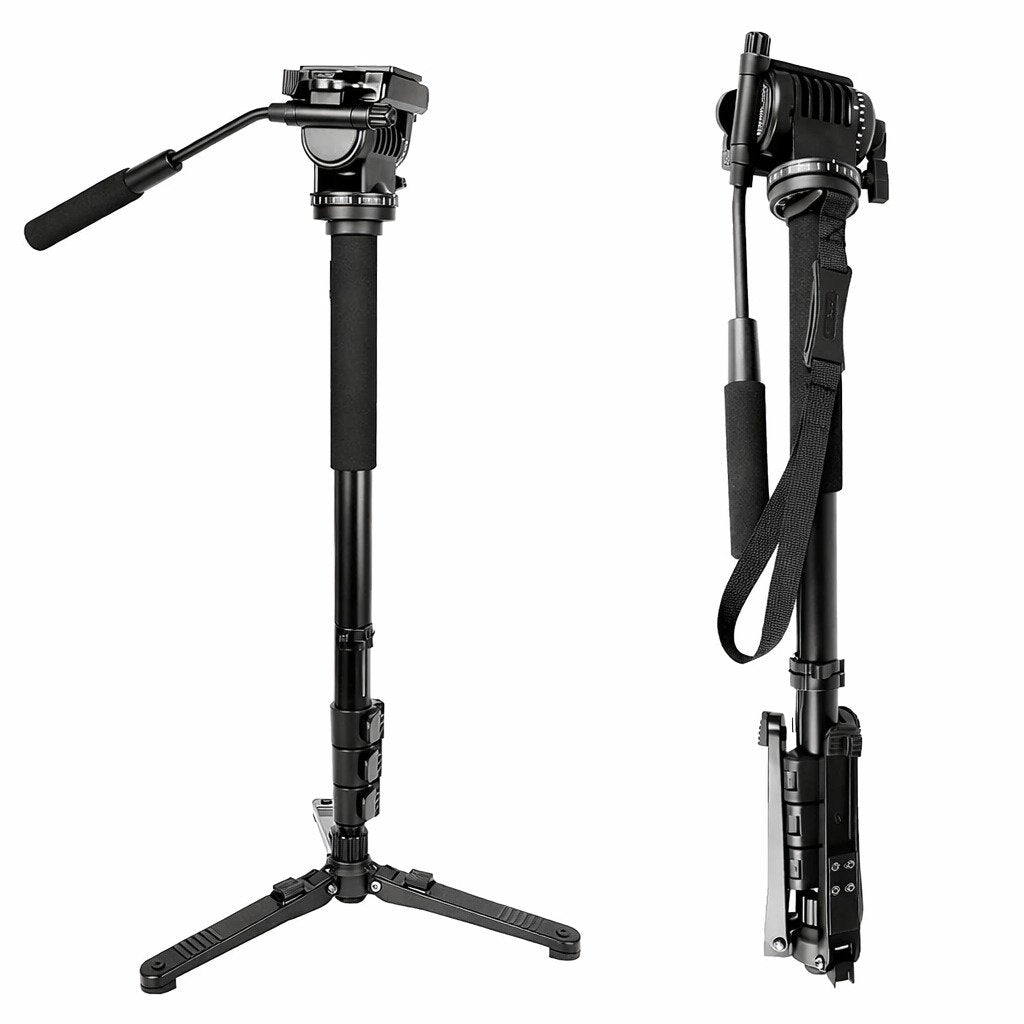 Kingjoy Monopod MP208F Base and Fluid Head VT-1510