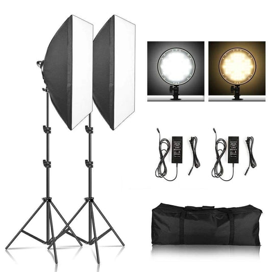 General Kit2pc With Soft Box Led 2x100w