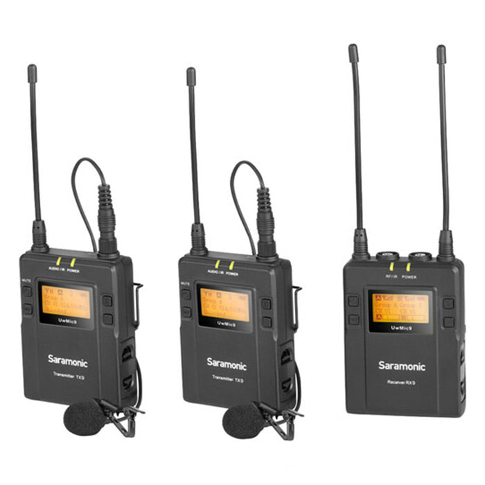 Saramonic UHF 2-Person Wireless Mic System UwMic9 Kit2