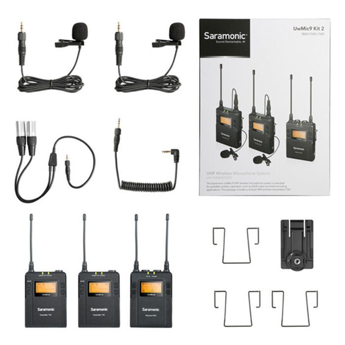 Saramonic UHF 2-Person Wireless Mic System UwMic9 Kit2