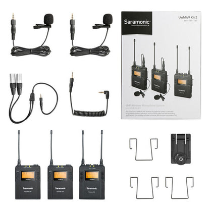 Saramonic UHF 2-Person Wireless Mic System UwMic9 Kit2