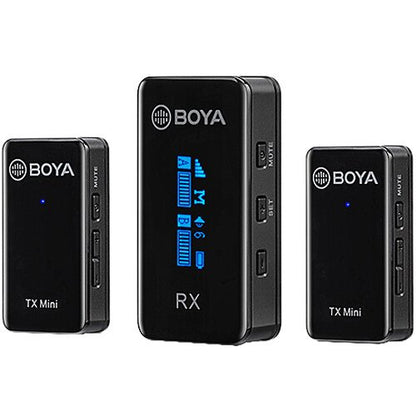 BOYA BY-XM6-S2 Ultracompact 2-Person Wireless Microphone System for Cameras and Smartphones (2.4 GHz)