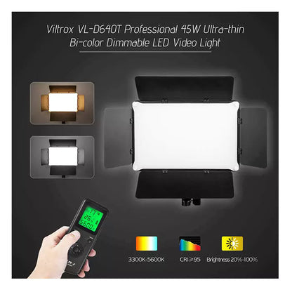 Viltrox VL-D640T Bi-Color LED Light Panel {45W}