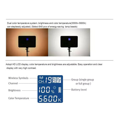 Viltrox VL-D640T Bi-Color LED Light Panel {45W}