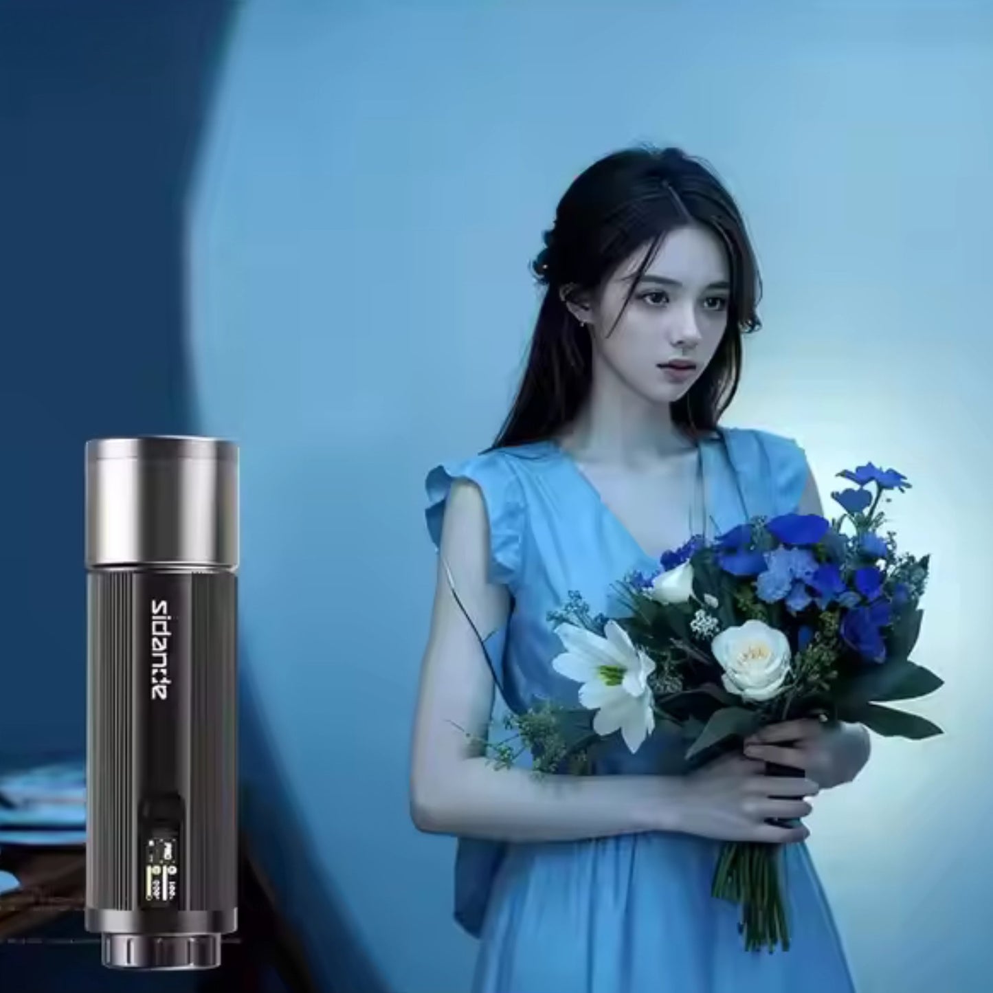 Sidande 12W RGB Videography Zoomable Light – CRGB, 9000mAh, 0.96″ Color Screen