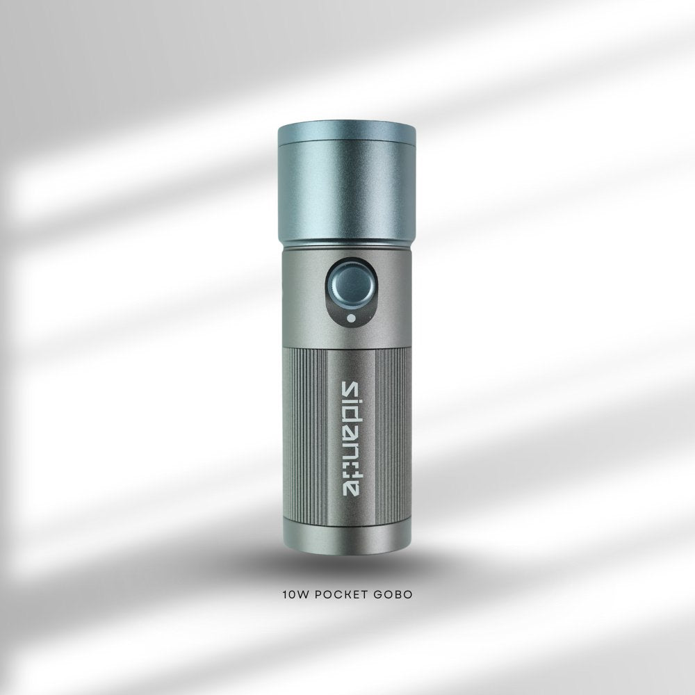 Sidande 10W Videography Flashlight Combo with Projection Kit – 8400mAh Battery