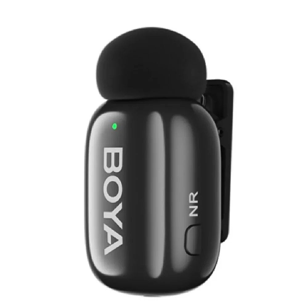 BOYA Mini-15 Tiny Wireless Microphone System 2-Person With Lightning Connector For iOS Devices (2.4 GHz, Black)