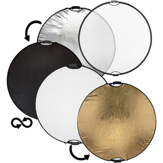 General Reflector 5in1 Circle 110cm Black, Silver, White, Gold and diffuser