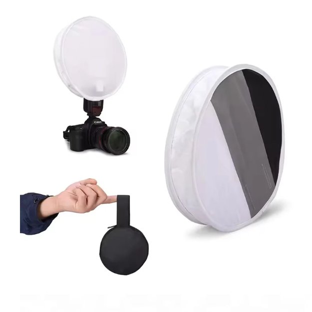 FX Studio 2-in-1 Softbox with Grid – 30cm Portable Professional Lighting Modifier