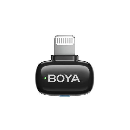 BOYA Mini-16 Tiny Wireless Microphone System With Lightning Connector For iOS Devices (2.4 GHz, Black)