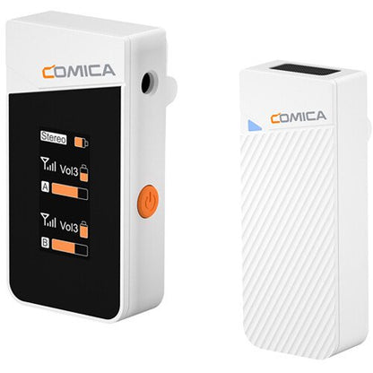Comica Vimo C 2.4G Dual-Channel Mini Wireless Microphone (White)