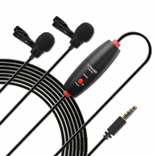 LENSGO DM1 Lavalier Microphone and Dual Microphone